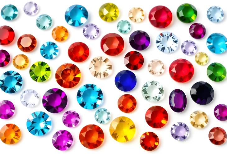 Dazzling Colorful Round and Oval Gemstones